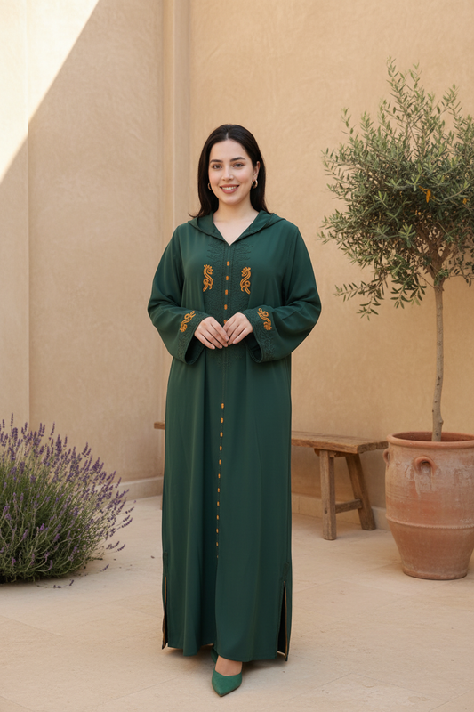 Green Djellaba Same Model
