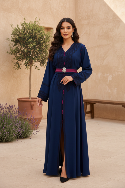 Navy Blue Kaftan